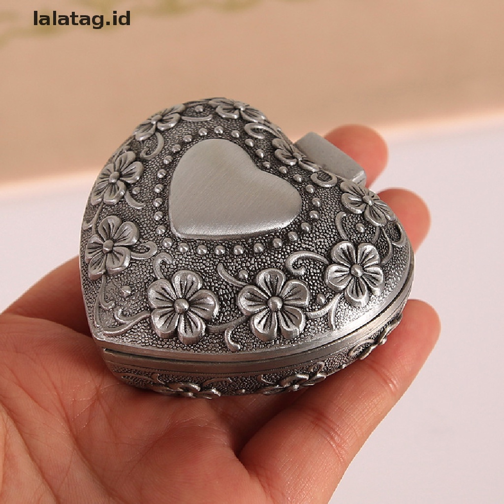 [lalatag] Metal Antique Jewelry Box Ring Jewelry Storage Organizer Chest Christmas Gift [ID]