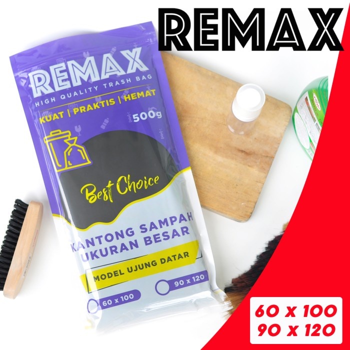 Remax Plastik Sampah HITAM Ukuran Besar - Kantong Sampah