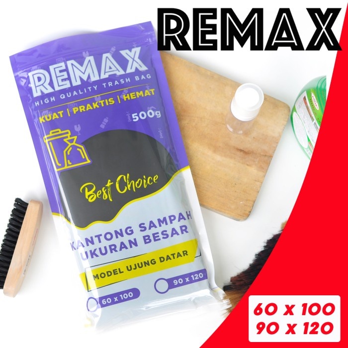 Remax Kantong Sampah HITAM Ukuran Besar - Best Quality Trash Bag