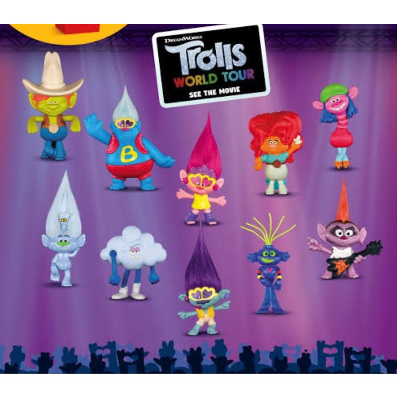 FIGURE TROLLS HAPPY MEAL MAINAN MCD