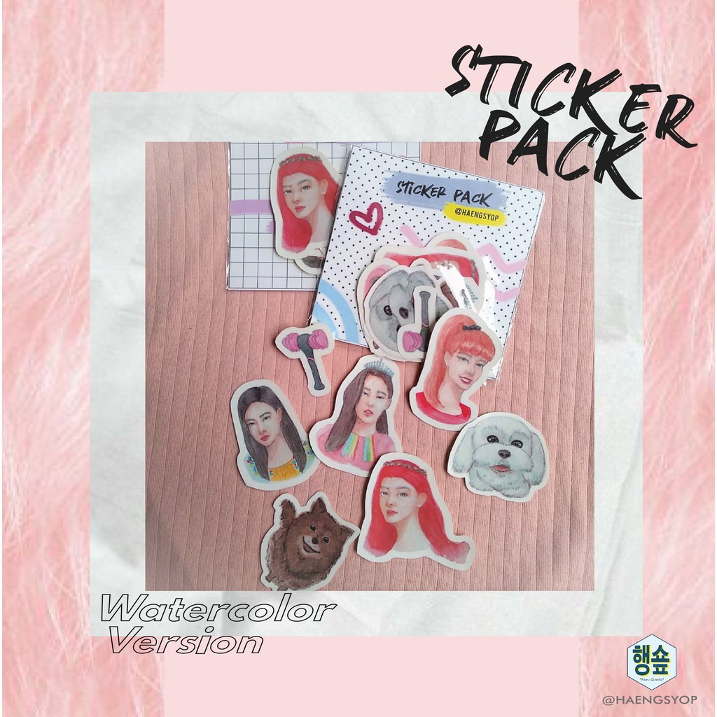 

BLACK PINK WATERCOLOR STICKER PACK