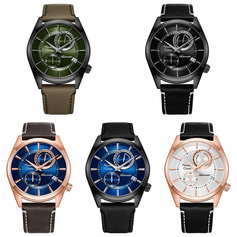 JAM TANGAN PRIA ALEXANDRE CHRISTIE AC 3041 / AC3041 LEATHER ORIGINAL GARANSI RESMI 1 TAHUN