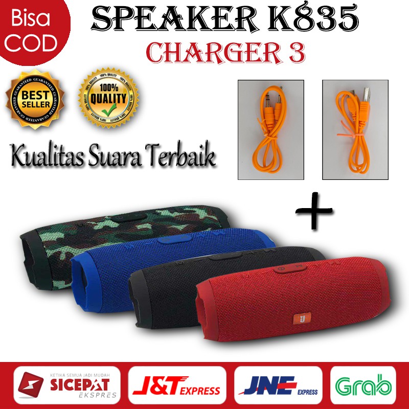 SPEAKER JBL K835 CHARGER 3 Portable WIreless Bluetooth