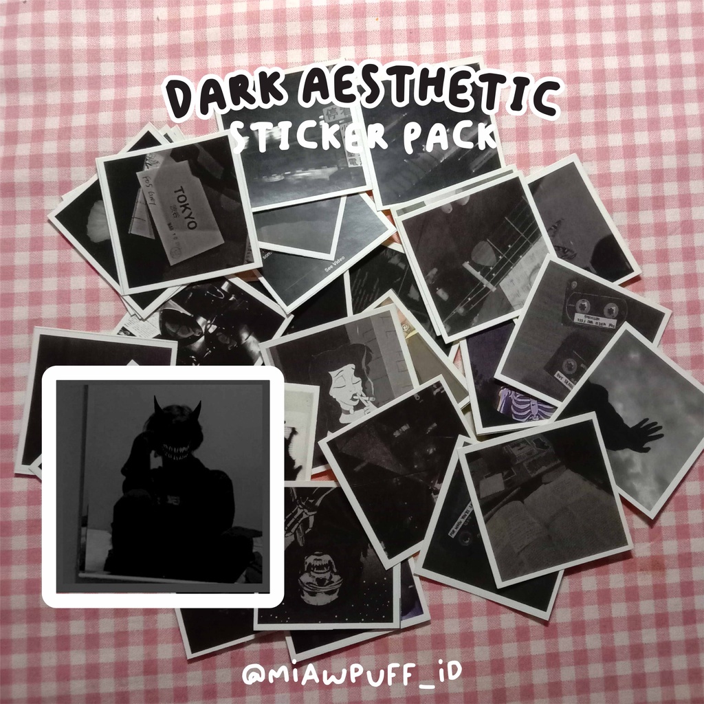 

4X4CM DARK AESTHETIC STICKER PACK