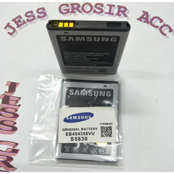 Baterai Battery Original SAMSUNG Galaxy ACE S5830 S6310 S6810 S6802 - Hitam