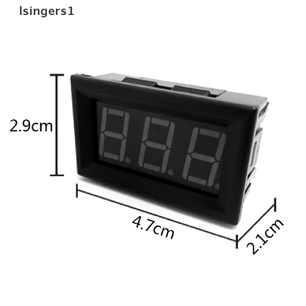 (lsingers1) Voltmeter digital AC 70-500V display LED 2 Kabel