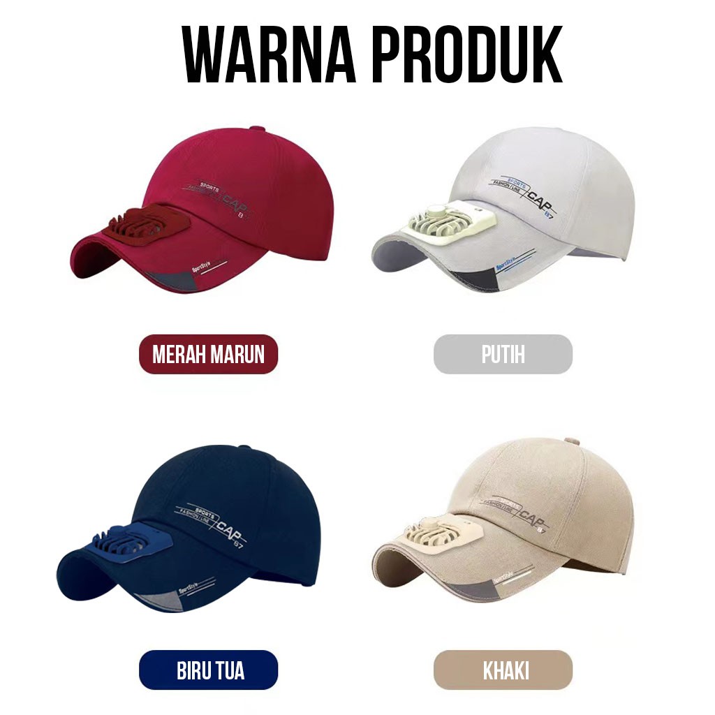 TOPI BASE DENGAN KIPAS MINI MZ-1159