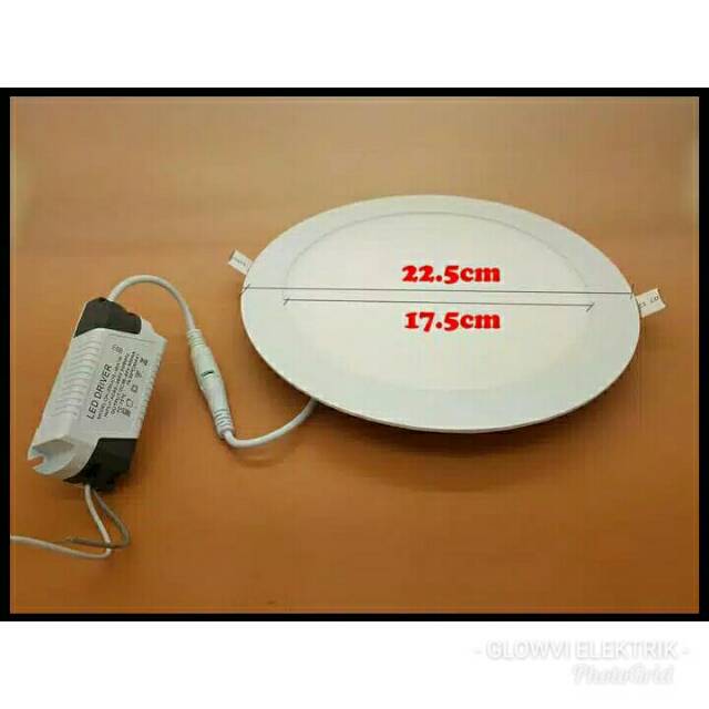 DOWNLIGHT LED PANEL (IB) 18 WATT BULAT atau LAMPU PANEL LED 18 WATT BULAT
