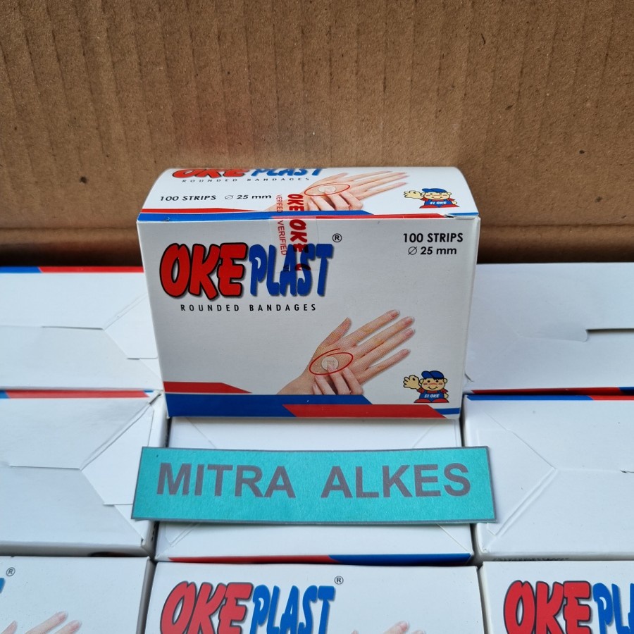 Plester Bulat OKEPLAST. Round Plaster. Rounded Bandages OKE PLAST.