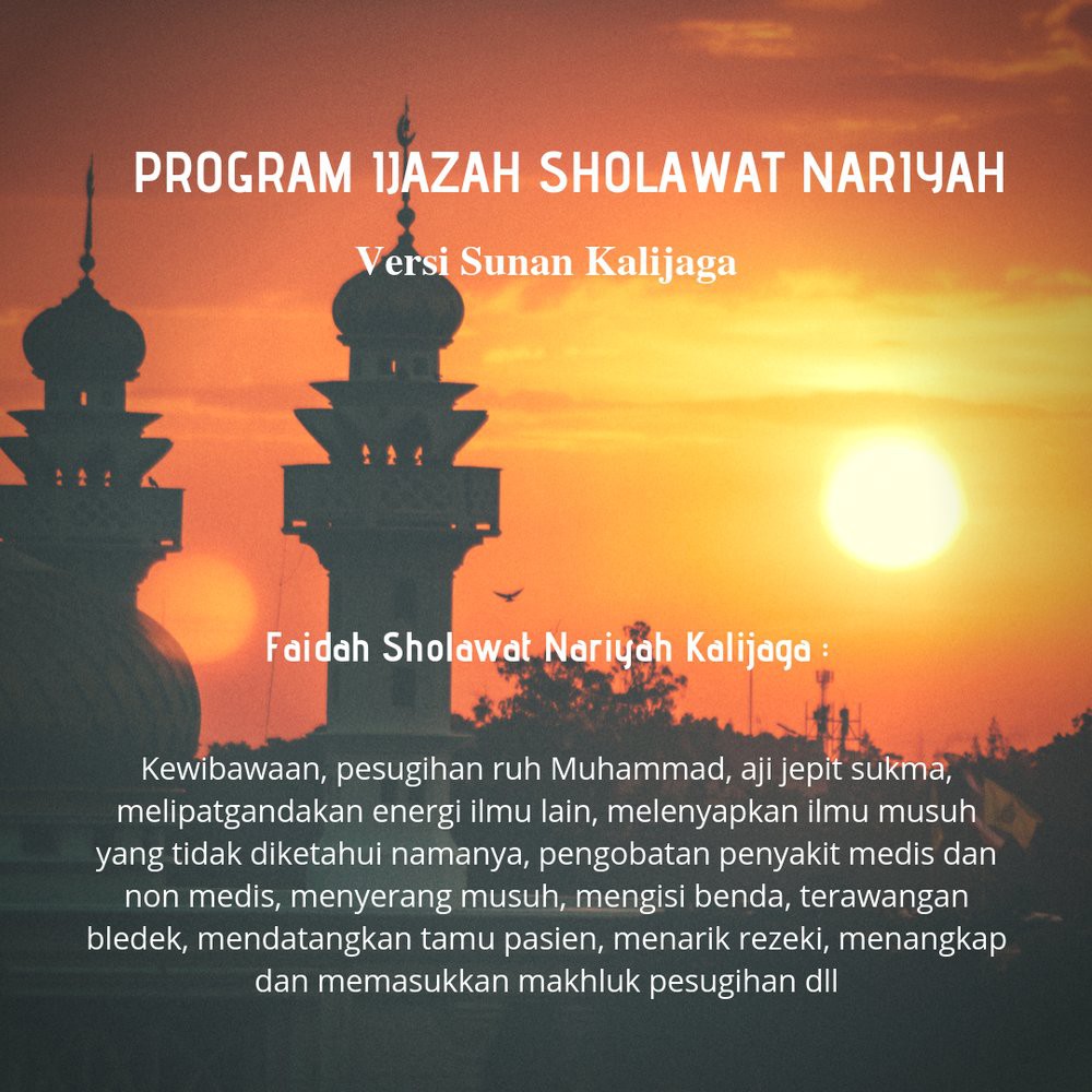 Program Ijazah Sholawat Ashonaka Parts Shopee Indonesia