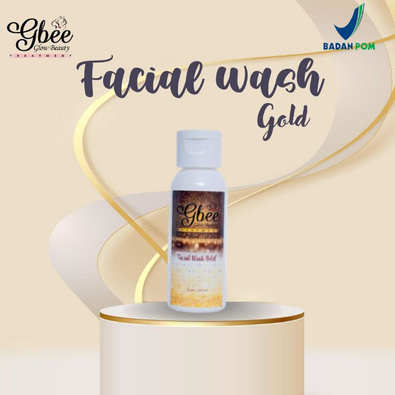 Gbee Glow Beauty Facial Wash Gold / Sabun Cuci Muka Glowing / Sabun Cuci Muka Pemutih Wajah / Sabun 
