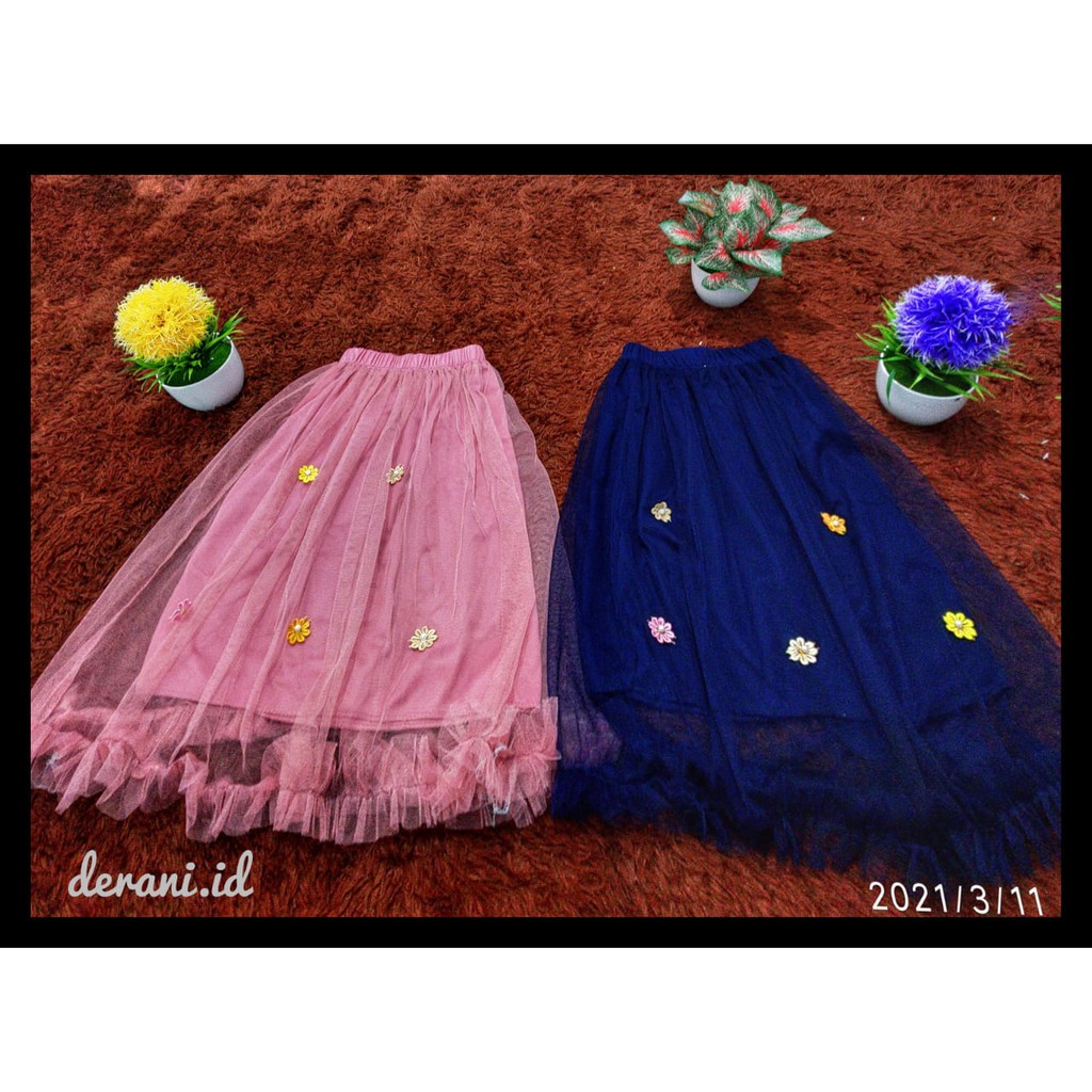 Rok tutu anak rempel bunga (COD) // untuk anak usia 3-8 tahun // Rok tutu terbaru