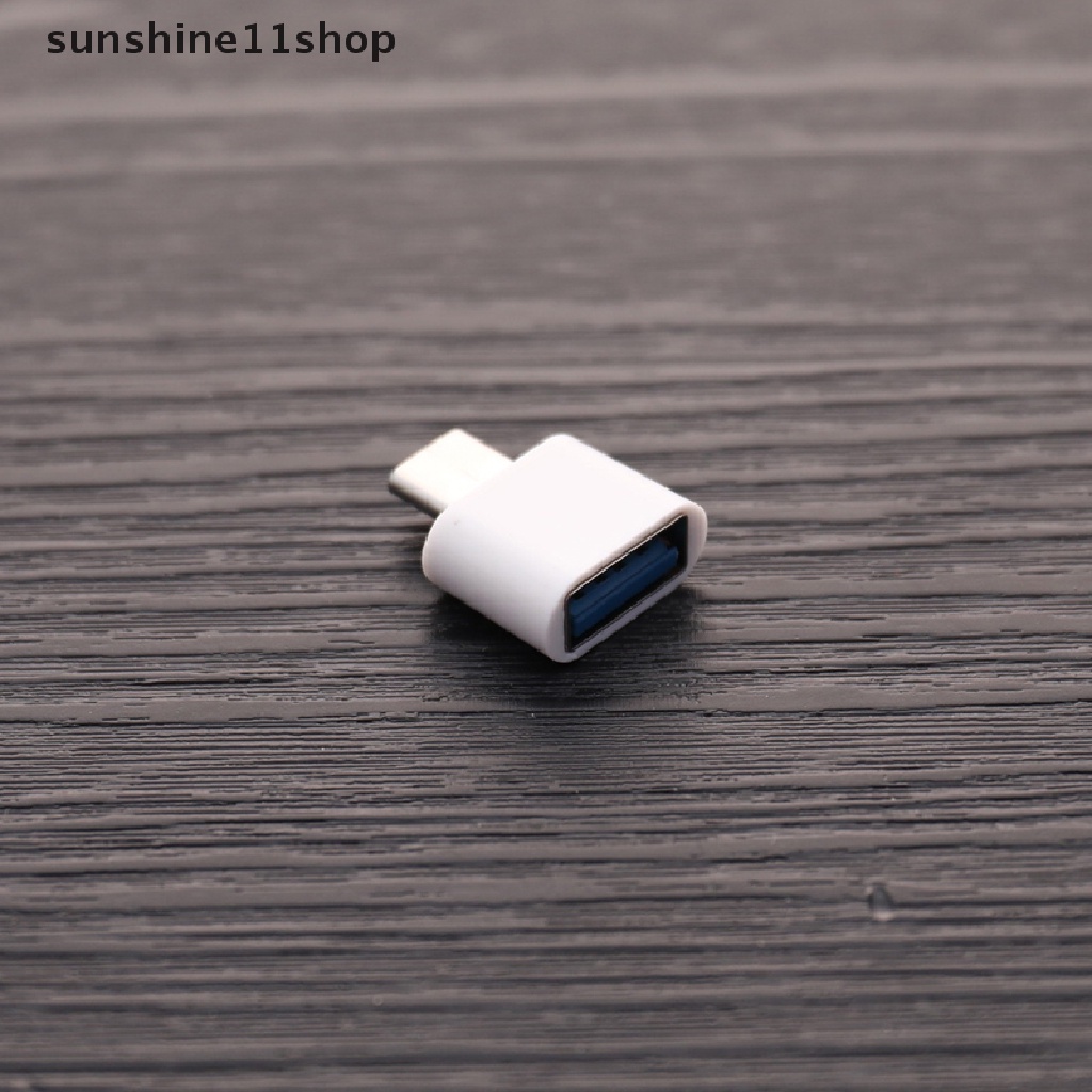 (SHO) Adapter OTG USB Female Ke Tipe-C Male Untuk Smartphone Android