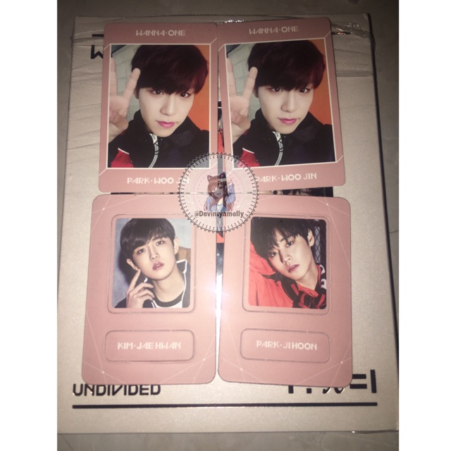 [OFFICIAL ❗️] PHOTOCARD WANNA ONE - UNDIVIDED PC Magnet JIHOON PARK WOOJIN KIM JAEHWAN