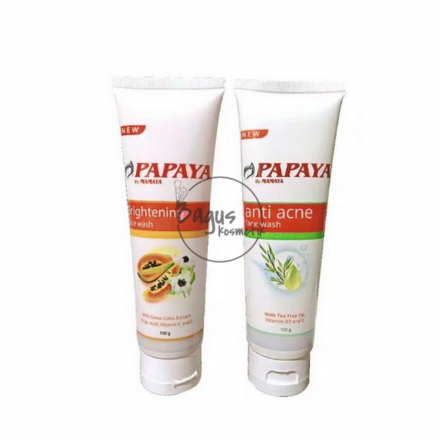 ⭐BAGUS⭐ PAPAYA BY MAMAYA FACE WASH / PAPAYA BRIGHTENING &amp; ANTI ACNE FACE WASH