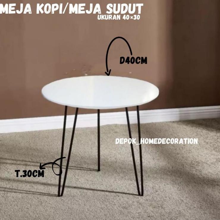 Super Produk MEJA KOPI MINIMALIS/MEJA SUDUT D40,T30