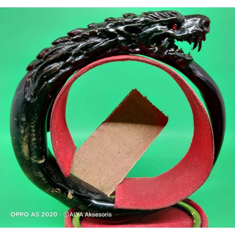 Akar Bahar hitam gelang akar Bahar hitam ukir kepala naga