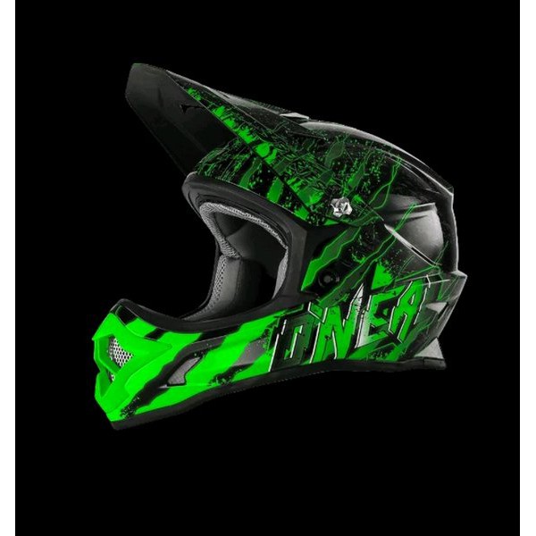 HELM CROSS ONEAL ORI HIJAU BLACK