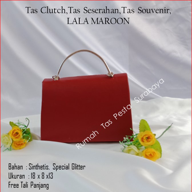 Tas Clutch,Tas Seserahan,Tas Souvenir,LALA MAROON