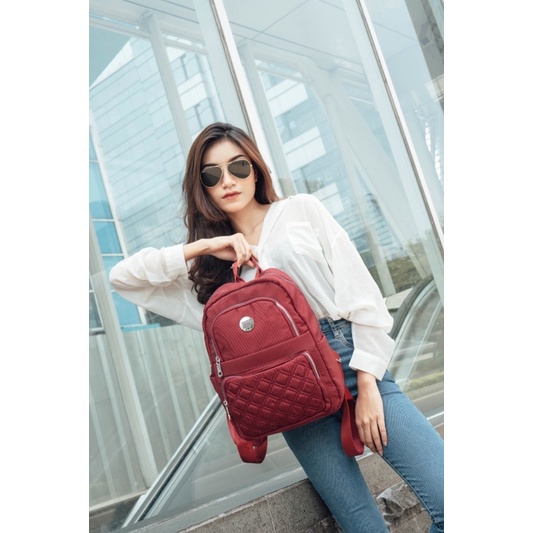 Tas Ransel Sighmon 0351 Size 36x13x26 cm bahan Kanvas. Tas Ransel Wanita Tas Sighmon ORI tas Sighmon Ransel Import Murah Berkualitas Bisa bayar ditempat.!!!!