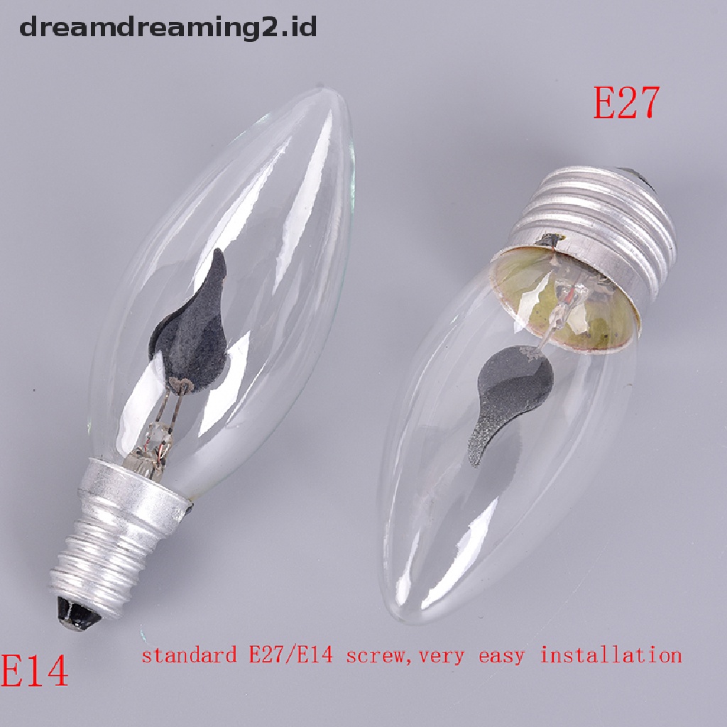 (LIKE) Lampu Bohlam LED E27 E14 Efek Api Untuk Dekorasi