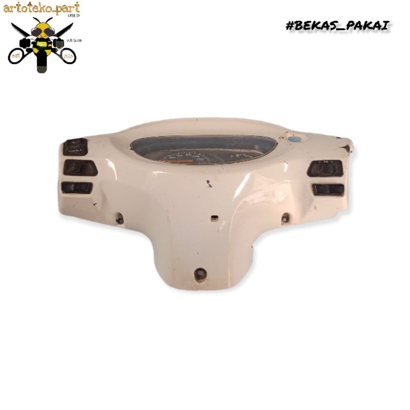 COVER BELAKANG SAKLAR SAKELAR SPEDOMETER KYMCO METICA KETIKA 125 ORIGINAL ORI SINIL