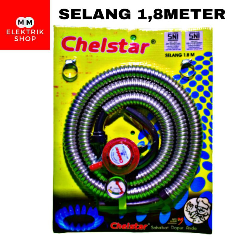 Regulator Set Paket Selang 1,8 Meter Best Seller CHELSTAR