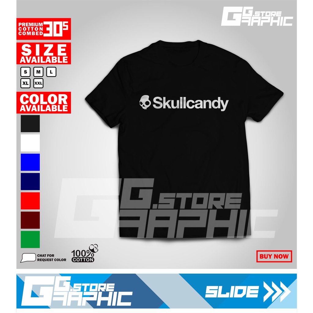 Kaos SKULLCANDY Murah Berkualitas