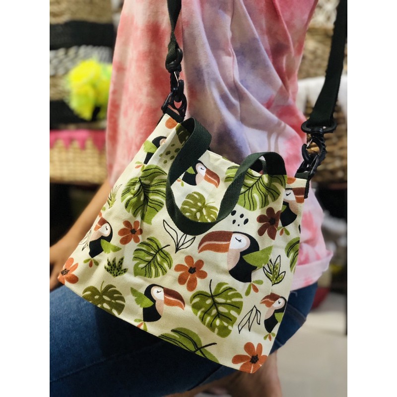 tas kanvas dobel hande 20x20
