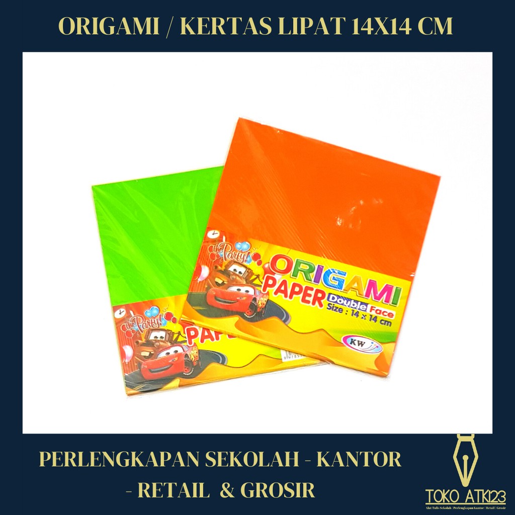 Origami / Kertas Lipat Ukuran 14x14cm Isi 20 Lbr