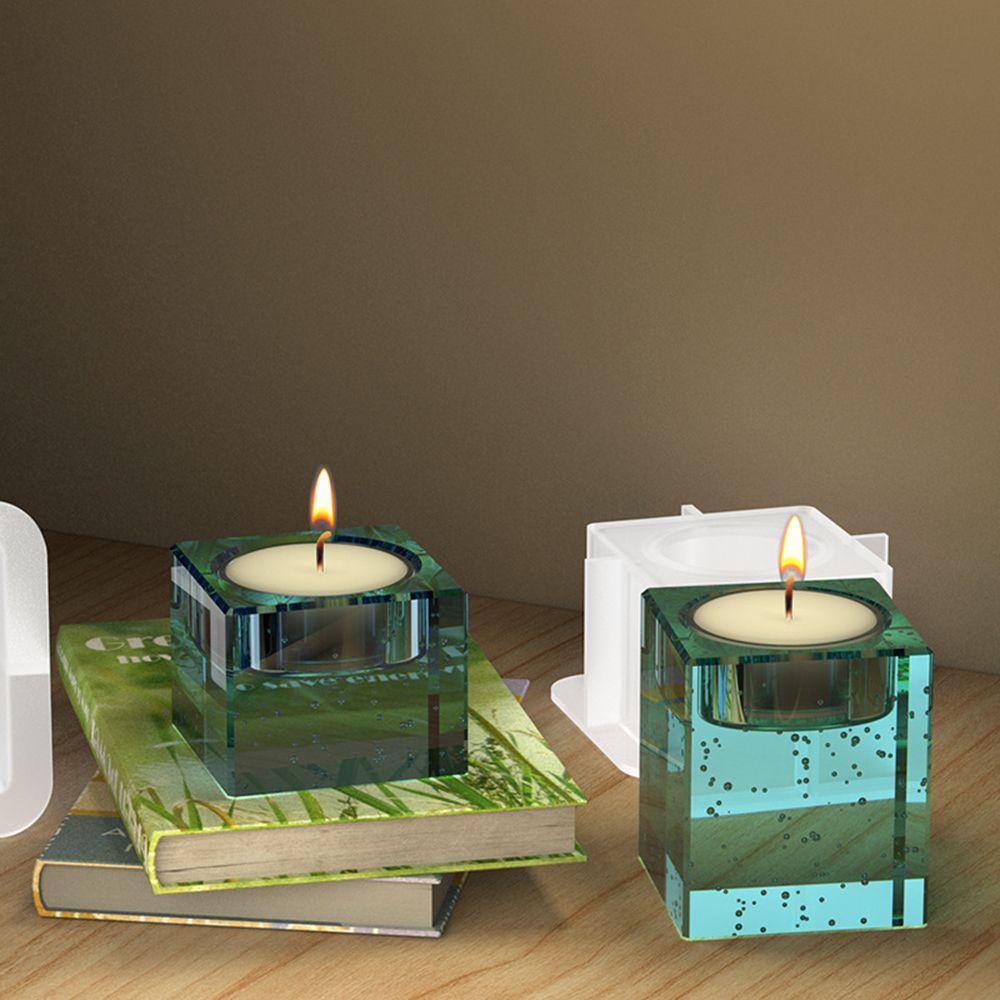Preva Cetakan Candlestick Dekstop Dekorasi DIY Kerajinan Tempat Lilin Alas Cetakan Silikon