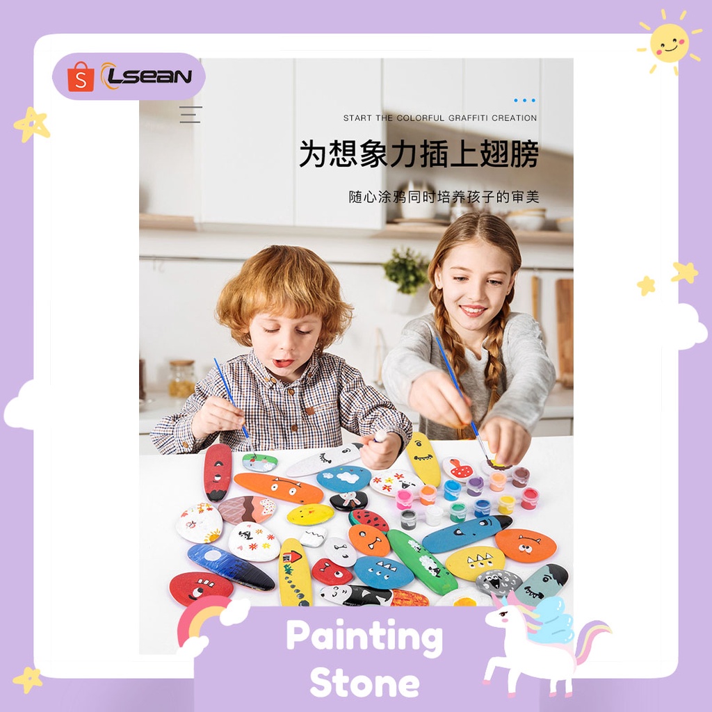 MAINAN EDUKASI DIY PAINTING STONE