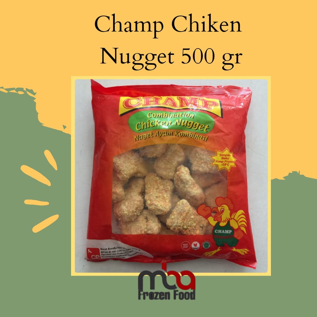 Champ Chiken Nugget 500 gr - FROZEN FOOD