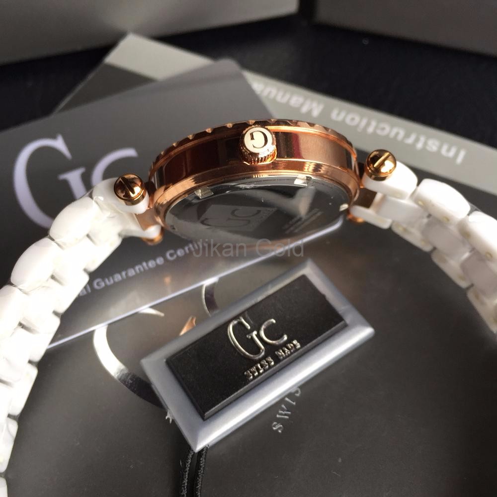 GC Guess White rosegold keramik 34mm ori BM
