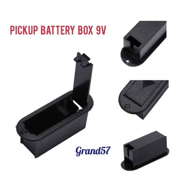 box kotak holder cover baterai pickup 9v gitar bass preamp equalizer case battery baterai 9v
