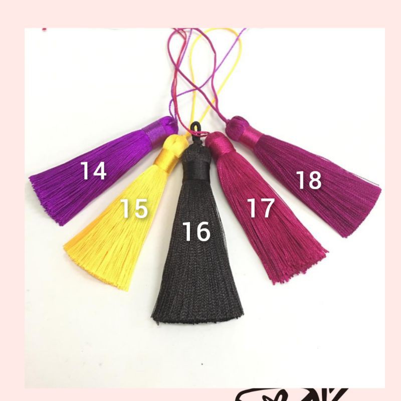 1 BUAH - 8CM | TASEL RUMBAI / CHINESE TASSEL DIAMETER 1.5 CM | GOOD QUALITY