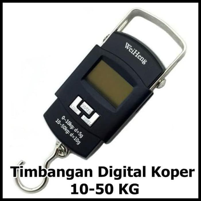 Timbangan Gantung Digital Koper 10 sampai 50 KG Black