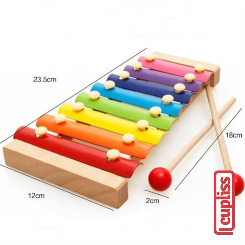 Hand Knock Xylophone Mainan Edukasi Kolintang Kayu