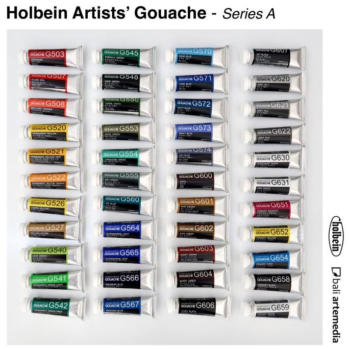 

TERBARUU!! Holbein Artists' Gouache Paint 15ml - Series A PROMO