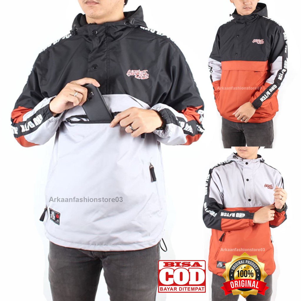 AKN - JAKET CAGOULE PRIA 3D / JAKET MOTOR / JAKET ANTI AIR / JAKET 3D LIST / JAKET  DISTRO ORIGINAL