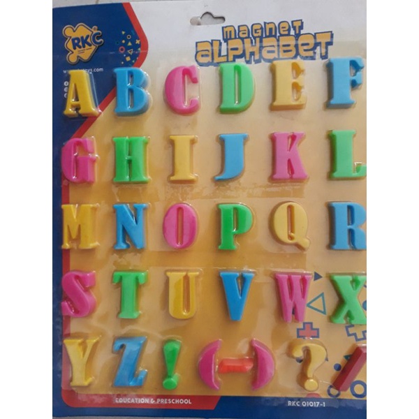 mainan abjad magnet
