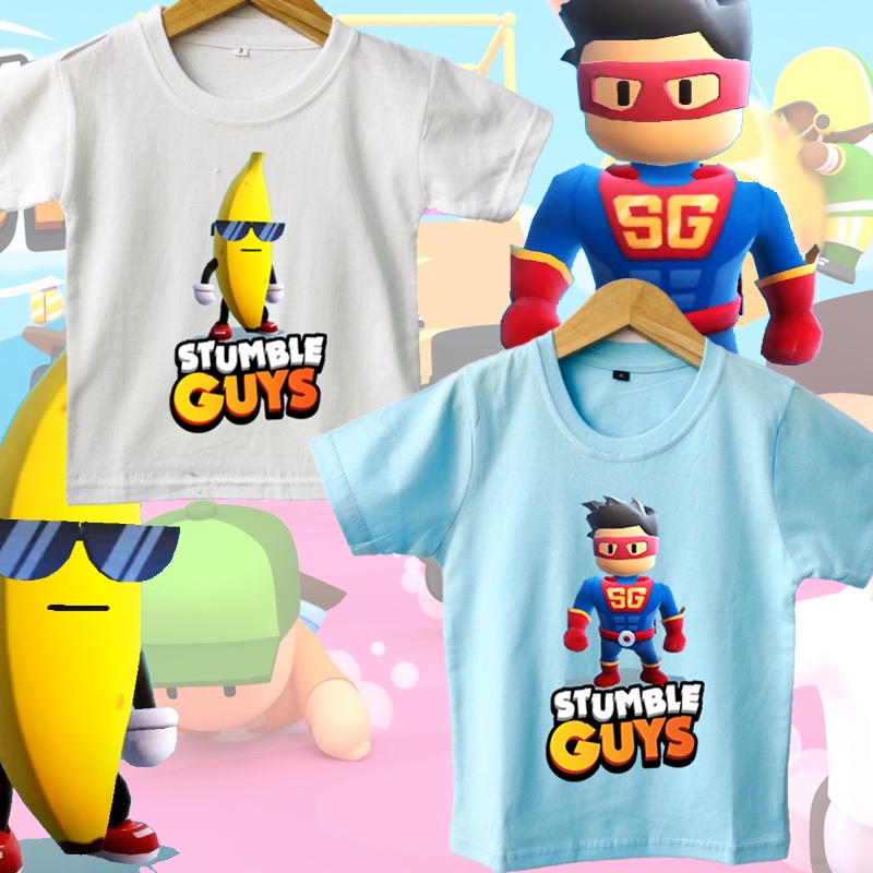 KAOS ANAK BANANA GUY &amp; SUPER GUY Stumble Guys