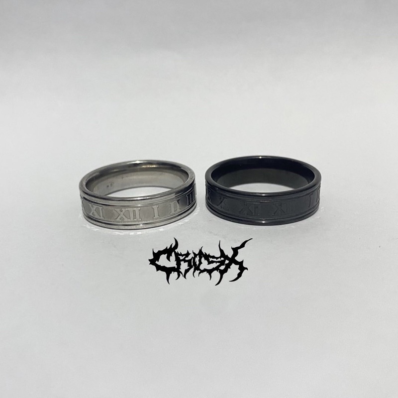 ROMAN RING / ROMAWI RING / CINCIN ROMAWI / COUPLE RING CINCIN COUPLE KOREAN STYLE RING CINCIN STYLE KOREA CINCIN AESTHETIC RING CINCIN TITANIUM CINCIN STAINLESS STEEL CINCIN PRIA CINCIN WANITA HIP HOP PUNK RETRO VINTAGE METAL RING