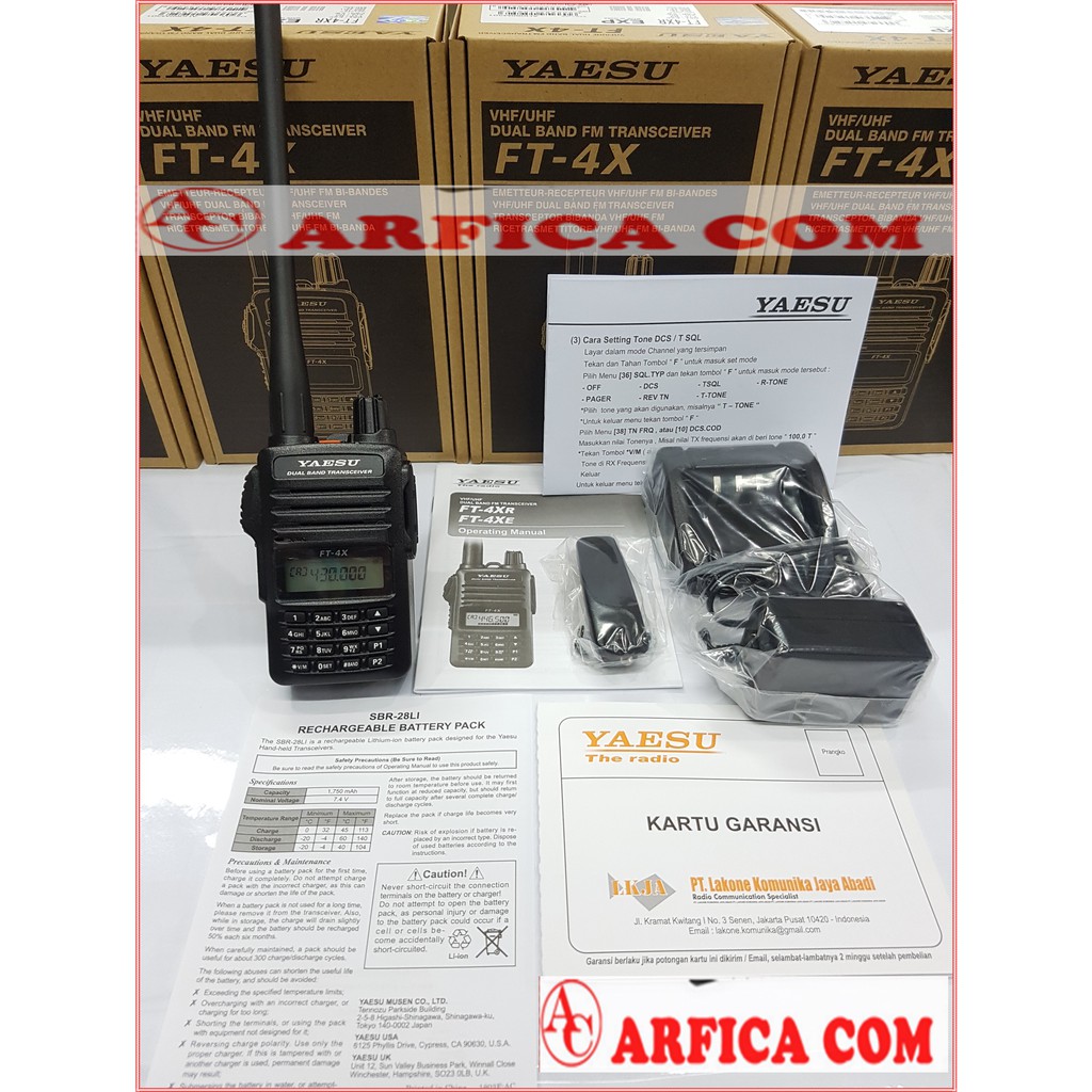 JUAL HT Yaesu FT-4X DualBand  Yaesu FT4X  Yaesu FT 4X ORIGINAL RESMI