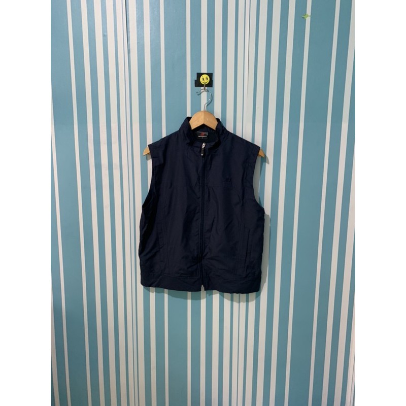 New Balance rompi Sepeda rompi olahraga vest olahraga running Murah Thrift Second Preloved Blue Navy