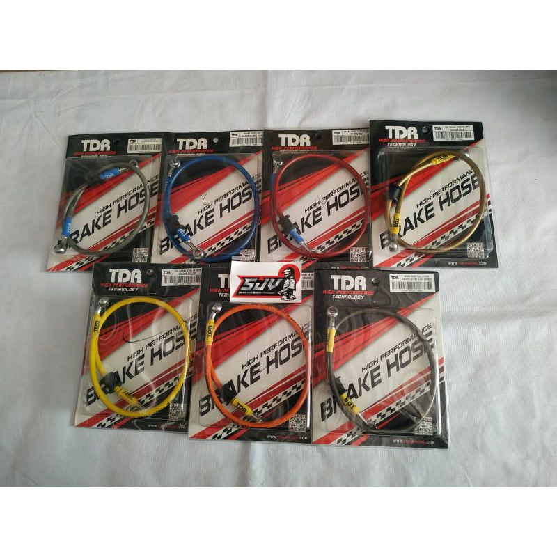KABEL SELANG REM ORIGINAL MERK TDR SILVER &amp; BLACK KARBON  UNIVERSAL
