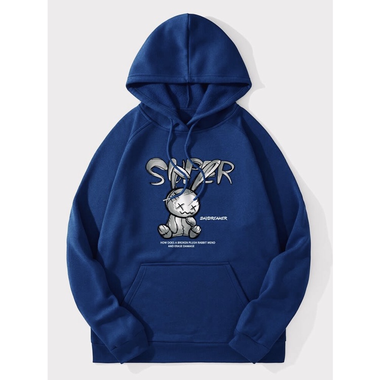 SUPER Sweater Hoodie II SUPER Jumper Hoodie II Sweter Oblong Topi Sz M - XL ( Pria &amp; Wanita / Anak &amp; Dewasa )