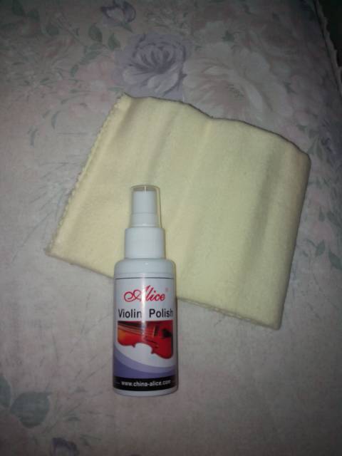 Cairan pembersih biola Violin polish Spray pembersih biola Alice