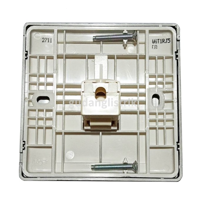 Hager Stop Kontak Data Cat5 1G 10088 Outlet Data RJ45 Cat5 1 Gang