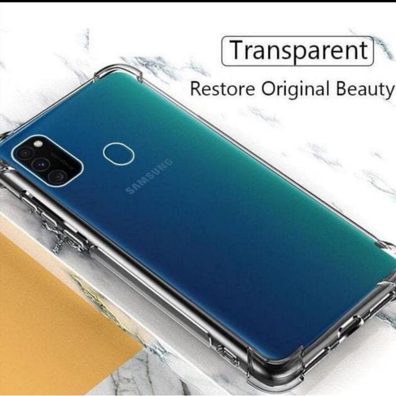 CASE SAMSUNG A21S Teansparan anti crack Silicon Bening Softcase TPU